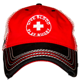 *Give Blood Play Rugby Hat - Mesh back