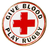 *Give Blood Play Rugby // Lapel Pin