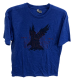 USA Rugby Eagle Outline T-Shirt Blue